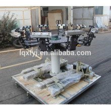 6 color six station hand screen printing press for t shirt